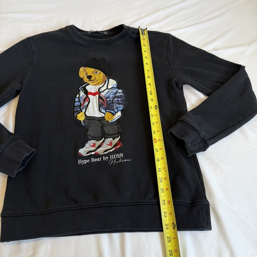 Hudson Outerwear Hype Bear Sweater Size Small Embroidered - Picture 5 of 9